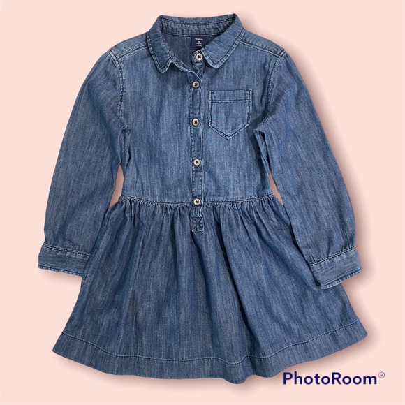 GAP KIDS GIRLS DENIM DRESS SIZE XS - Picture 1 of 4